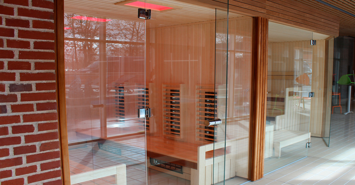 Sauna med infrarød LED i Vejen idrætscenter