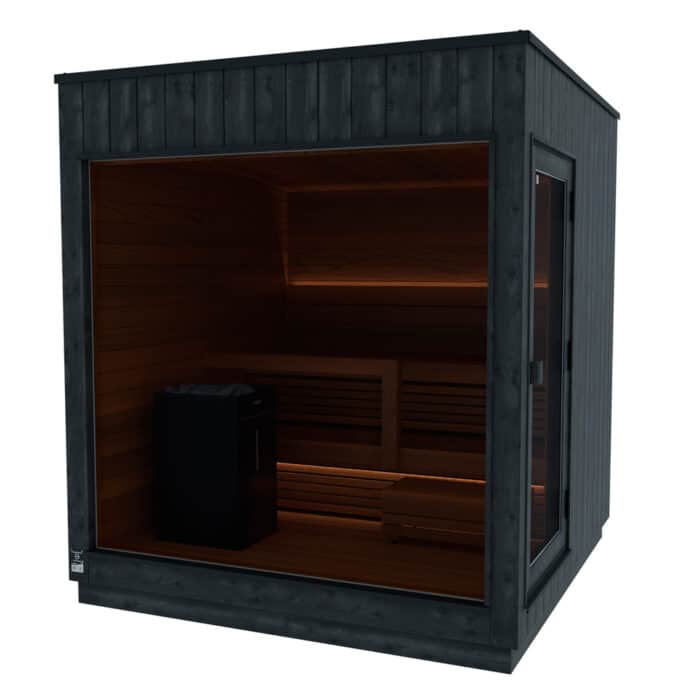 Kirami Nordic Misty udendørs sauna Isolerende dør