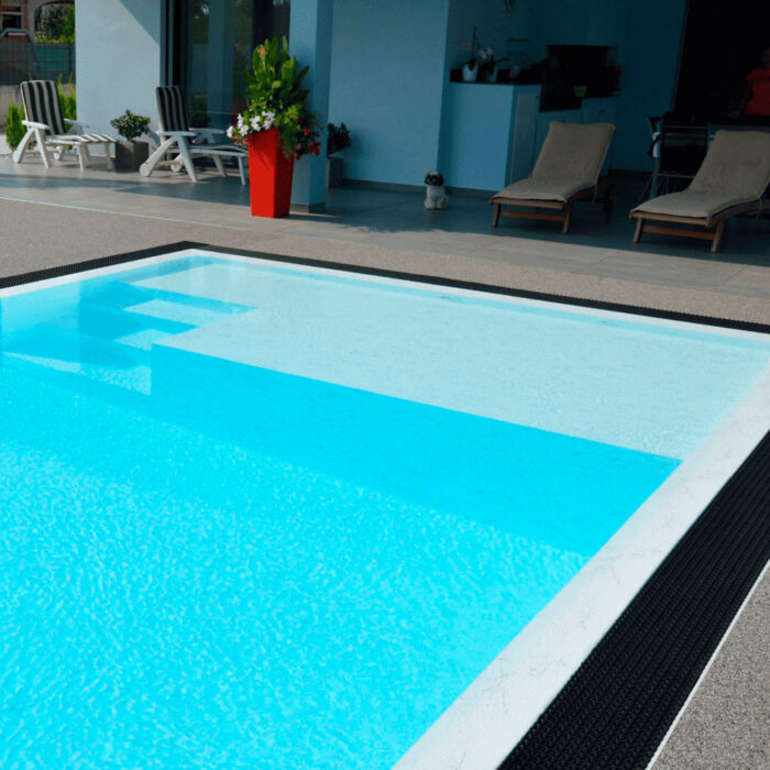 Pool folie marmor hvid liner