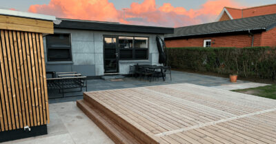 Pooldecks pool overdækning med terrasse