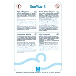 Tekstplade til tabletholder - SpaCare SunWac 3